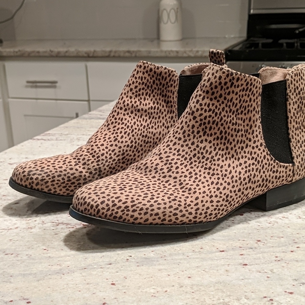 Leopard Print Booties